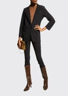Theory Precision Ponte Boyfriend Blazer In Black