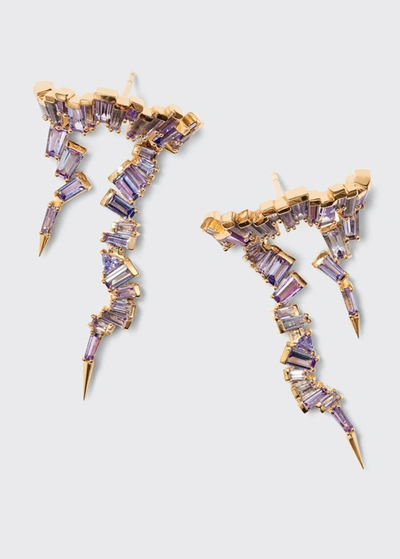Nak Armstrong Filly Earrings In Tanzanite And White Diamonds