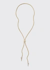 NAK ARMSTRONG RUCHED BOLO NECKLACE WITH TAPERED BAGUETTE DIAMONDS