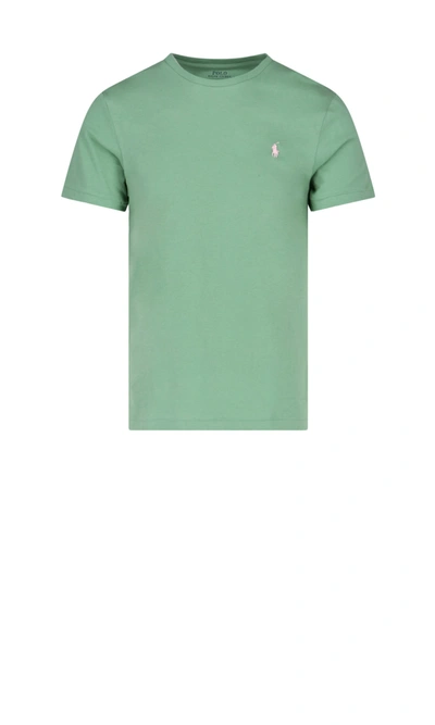 Polo Ralph Lauren Logo T-shirt In Green