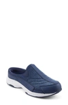 Easy Spirit Traveltime 595 Womens Padded Insole Slides Mules In Insignia Blue/ Ombre Denim