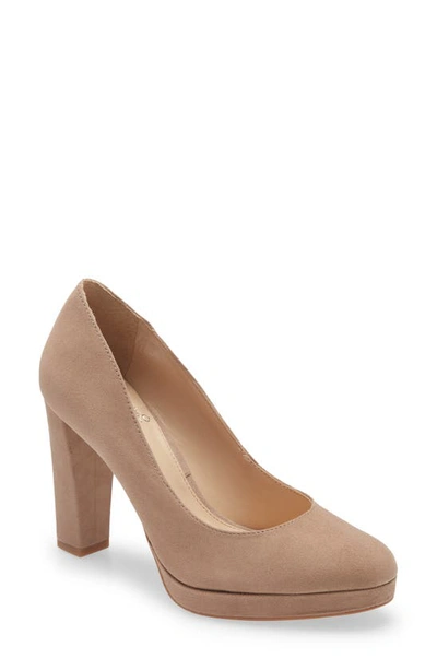 Vince Camuto Women's Halria Platform Pumps Women's Shoes In Truffle Taupe