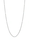 Bony Levy 14k Gold Bar Station Chain Necklace In 14k White Gold