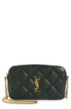 SAINT LAURENT BECKY DIAMOND QUILTED LEATHER CAMERA BAG