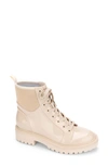 Kenneth Cole New York Women's Rhode Light Lace Up Pg Lug Sole Boots Women's Shoes In Sand