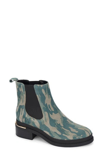 Kenneth Cole New York Levon 2.0 Welt Chelsea Womens Suede Pull On Chelsea Boots In Green