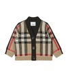 BURBERRY KIDS WOOL-CASHMERE VINTAGE CHECK CARDIGAN (6-18 MONTHS)