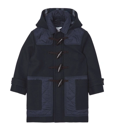 Burberry Kids' Wool Quilted Duffle Coat (14 Years) In Navy