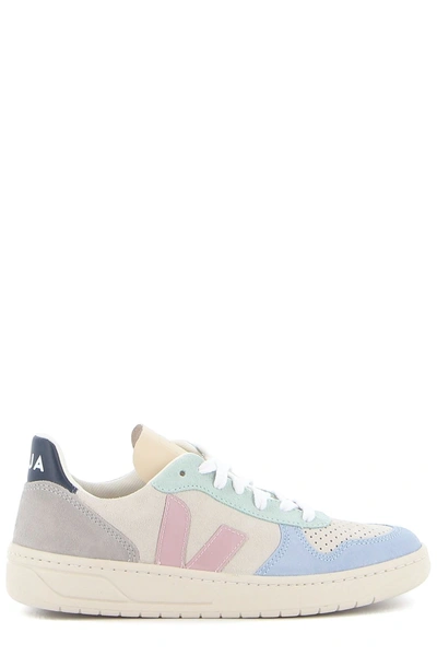 Veja Logo-patch Low-top Sneakers In Multicolour