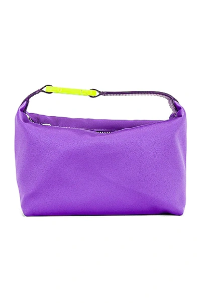 Eéra Violet Mini Moon Satin Tote Bag In Purple