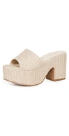 Larroude Women's Miso Slip On Platform Sandals In Natural