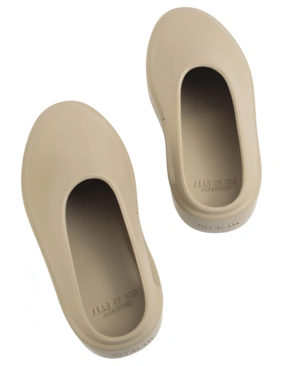 Fear Of God The California Faux-leather Slip-on Trainers In Concrete