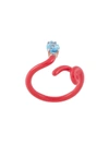 Bea Bongiasca Baby Vine Tendril Ring In Red