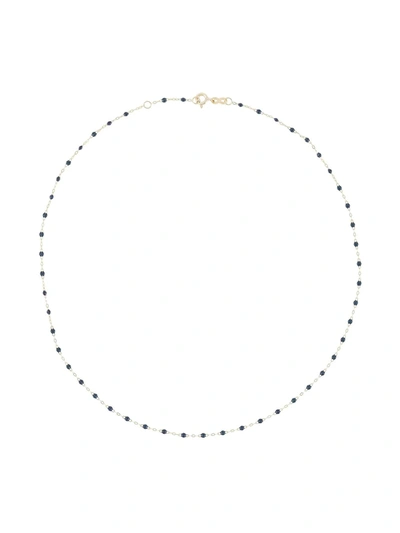 Gigi Clozeau 18kt Yellow Gold Classic Gigi Resin Necklace In Blue