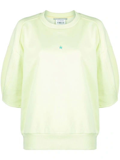 Stella Mccartney Crew-neck Jersey Sweatshirt In Lemonade