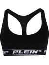 Philipp Plein Logo-underwear Bra In Black