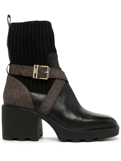 Michael Michael Kors Keisha 75mm Sock Boots In Black