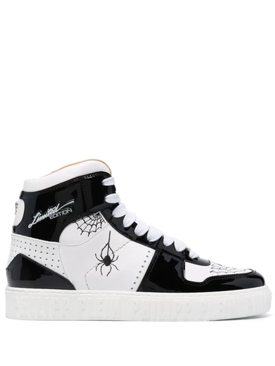 Philipp Plein Leather High-top Trainers In White