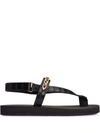 GIUSEPPE ZANOTTI HYDRA MONOGRAM SANDALS