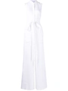 Bondi Born Comino Cutout Organic Linen Maxi Dress In White