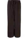 VALENTINO TIED-WAIST WIDE-LEG TROUSERS