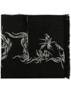 GIVENCHY CHAIN-PATTERN KNITTED SCARF