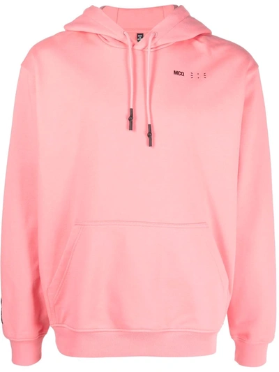 Mcq By Alexander Mcqueen Mcq Alexander Mcqueen Logo Printed Hoodie In Coral