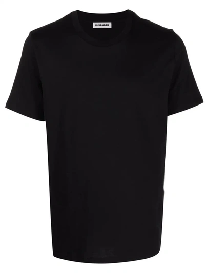 Jil Sander Round Neck T-shirt In Black