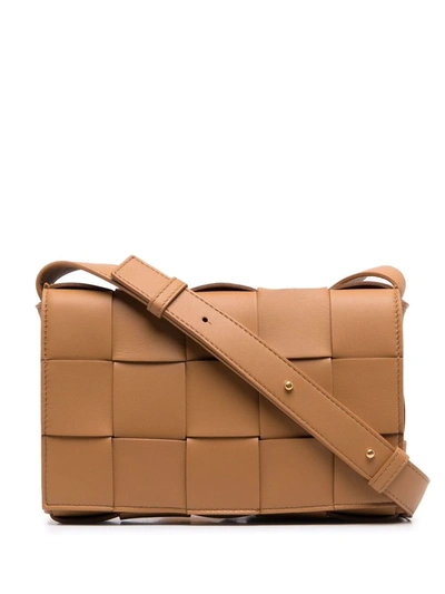 Bottega Veneta Casette Shoulder Bag In Brown
