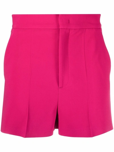 Red Valentino High-waisted Tailored Shorts In Pink