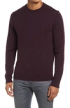 Nordstrom Washable Merino Crewneck Sweater In Purple Plum