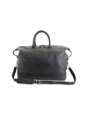 Royce New York Pebble Grain Medium Duffle Bag In Black