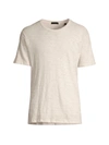 Atm Anthony Thomas Melillo Slub Cotton Crewneck Tee In Wheat