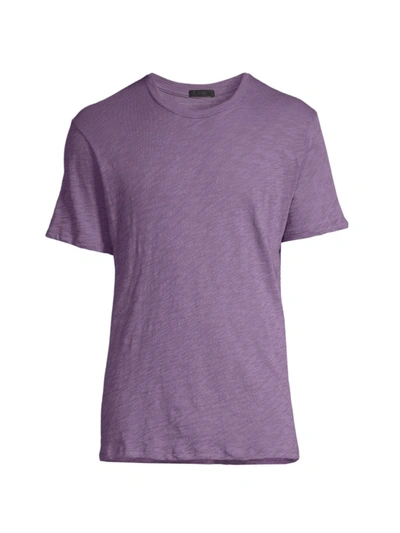 Atm Anthony Thomas Melillo Slub Cotton Crewneck Tee In Faded Grape