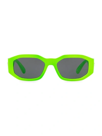 Versace 0ve4361 53mm Hexagon Sunglasses In Green