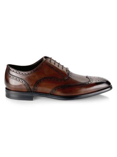 To Boot New York Emil Wingtip Oxford Shoes In Marrone