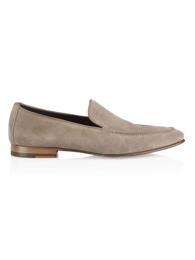 To Boot New York Beamon Suede Leather Loafers In Grey