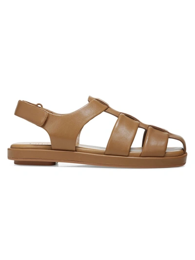 Vince Rava Fisherman Strappy Sandals In Brown
