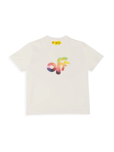 Off-white Kids' Little Boy's & Boy's Off Rounded Logo T-shirt In White Multi