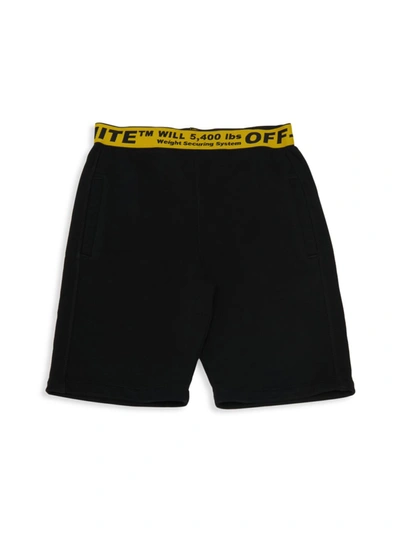 Off-white Girls Black Kids Logo-print Waistband Cotton Skirt 4-10 Years 8 Years