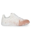 Maison Margiela Women's Replica Paint Splatter Sneakers In White Coquille