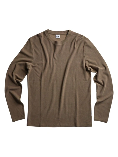Nn07 Core Clive Long-sleeve Shirt In Clay