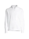 Peter Millar Perth Loop Quarter Zip Performance Pullover In White