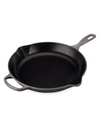 Le Creuset 11.75" Signature Iron Handle Skillet In Oyster