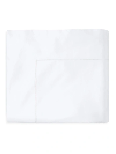 Sferra Giza 45 Sateen Flat Sheet, Queen In White