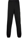 Moschino Elasticated Track Pants In Schwarz
