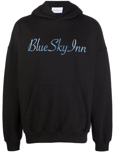 Blue Sky Inn Logo-print Pullover Hoodie In Black