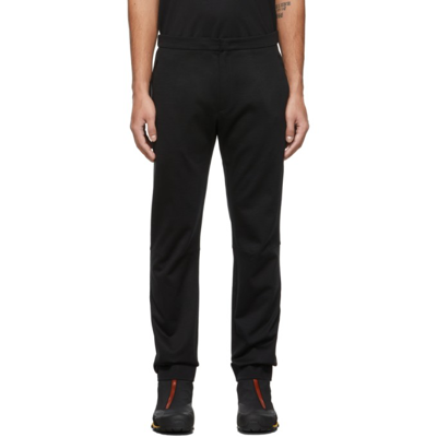 Zegna Black Outdoor Capsule Techmerino™ Wool Sweatpants In Black Solid