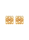 LOEWE 24K GOLD-PLATED STERLING SILVER ANAGRAM STUD EARRINGS