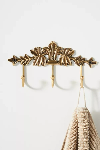 Anthropologie Primrose Hook Rack In Brown